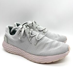 NoBull Allday 365 Ripstop Everyday Runner Sneakers Light Grey/Pink Size 11.5